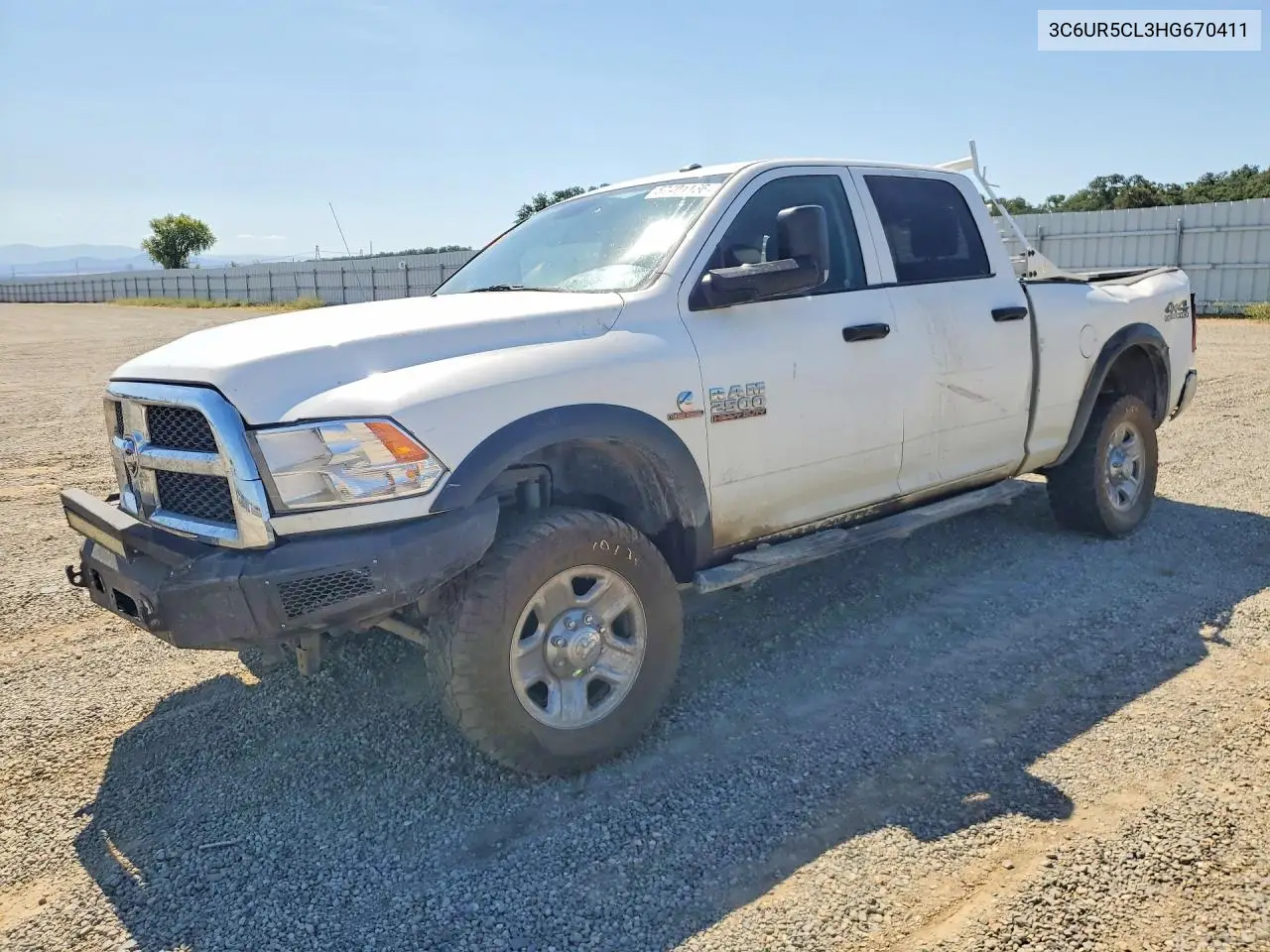 2017 Ram 2500 St VIN: 3C6UR5CL3HG670411 Lot: 57401166