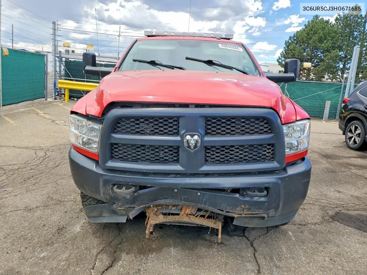 2017 Ram 2500 VIN: 3C6UR5CJ3HG671685 Lot: 59846886