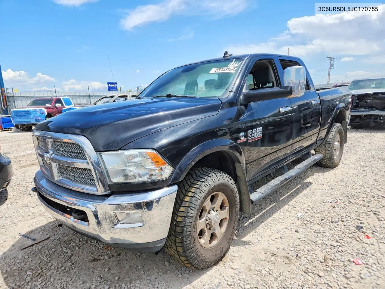 2018 Ram 2500 Slt VIN: 3C6UR5DL5JG170755 Lot: 55903366
