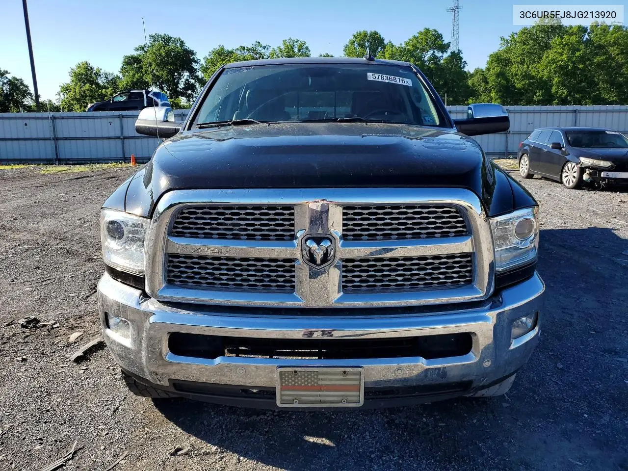 2018 Ram 2500 Laramie VIN: 3C6UR5FJ8JG213920 Lot: 57836816