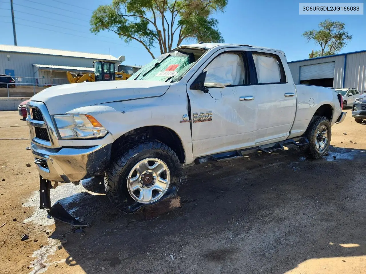 2018 Ram 2500 Slt VIN: 3C6UR5DL2JG166033 Lot: 60449416