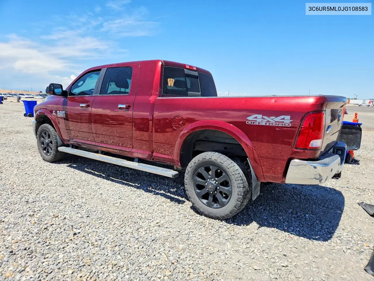 2018 Ram 2500 Slt VIN: 3C6UR5ML0JG108583 Lot: 60588936