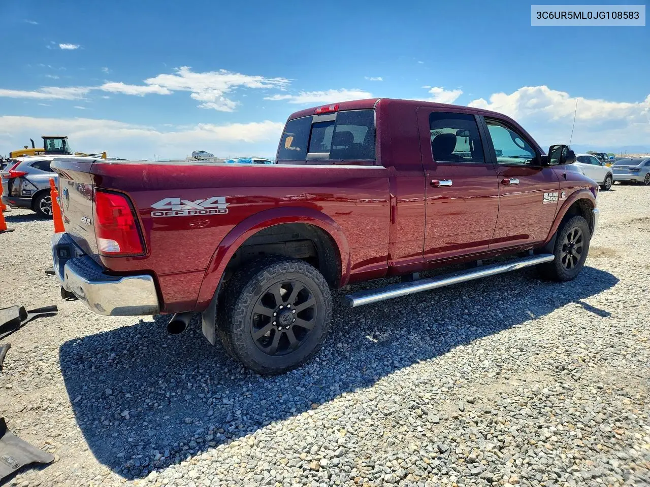 2018 Ram 2500 Slt VIN: 3C6UR5ML0JG108583 Lot: 60588936