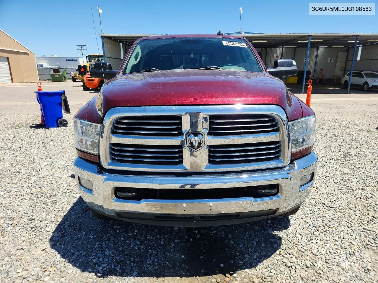 2018 Ram 2500 Slt VIN: 3C6UR5ML0JG108583 Lot: 60588936