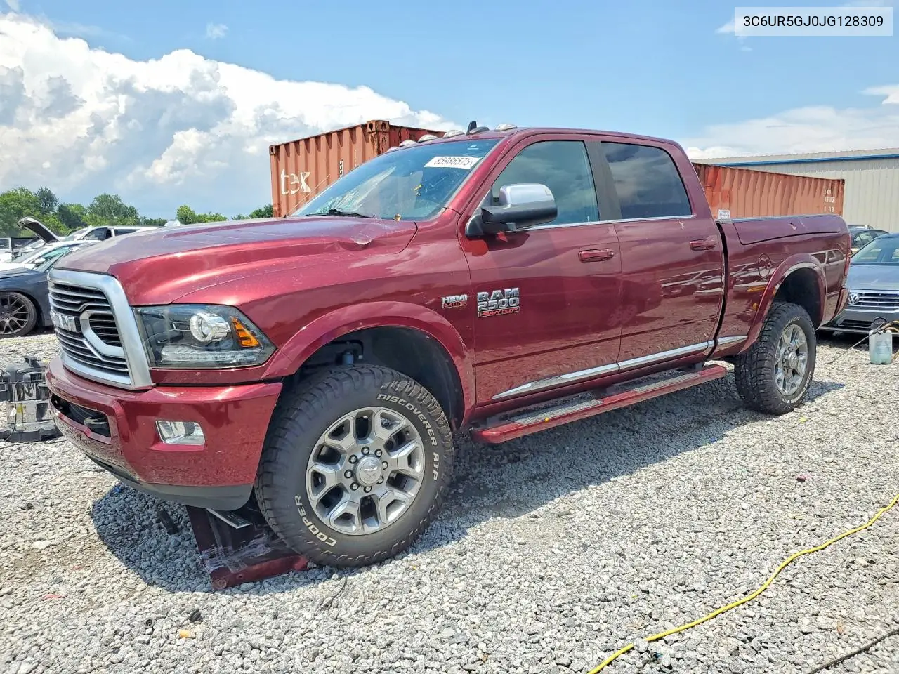 2018 Ram 2500 Longhorn VIN: 3C6UR5GJ0JG128309 Lot: 85986575