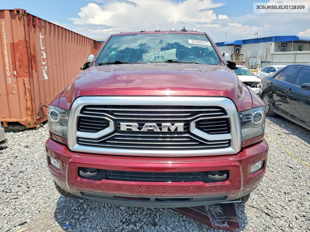2018 Ram 2500 Longhorn VIN: 3C6UR5GJ0JG128309 Lot: 85986575