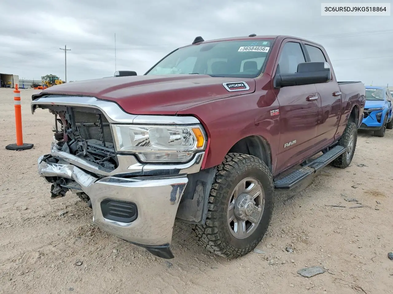 2019 Ram 2500 Big Horn VIN: 3C6UR5DJ9KG518864 Lot: 56584656
