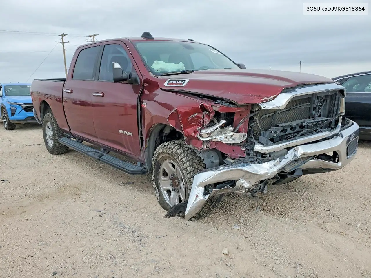 2019 Ram 2500 Big Horn VIN: 3C6UR5DJ9KG518864 Lot: 56584656