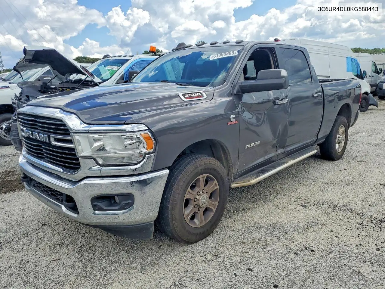 2019 Ram 2500 Big Horn VIN: 3C6UR4DL0KG588443 Lot: 61098866