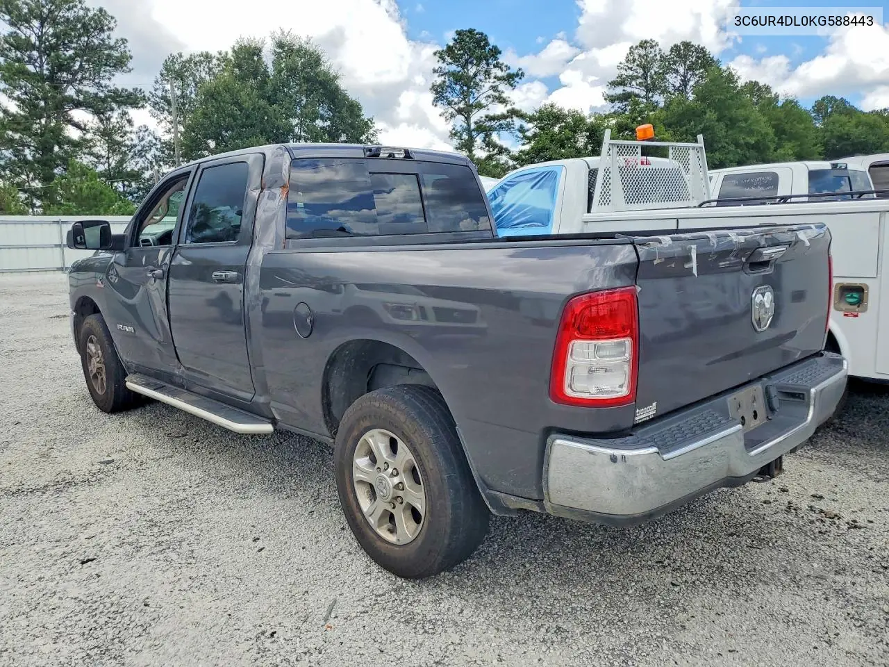 2019 Ram 2500 Big Horn VIN: 3C6UR4DL0KG588443 Lot: 61098866