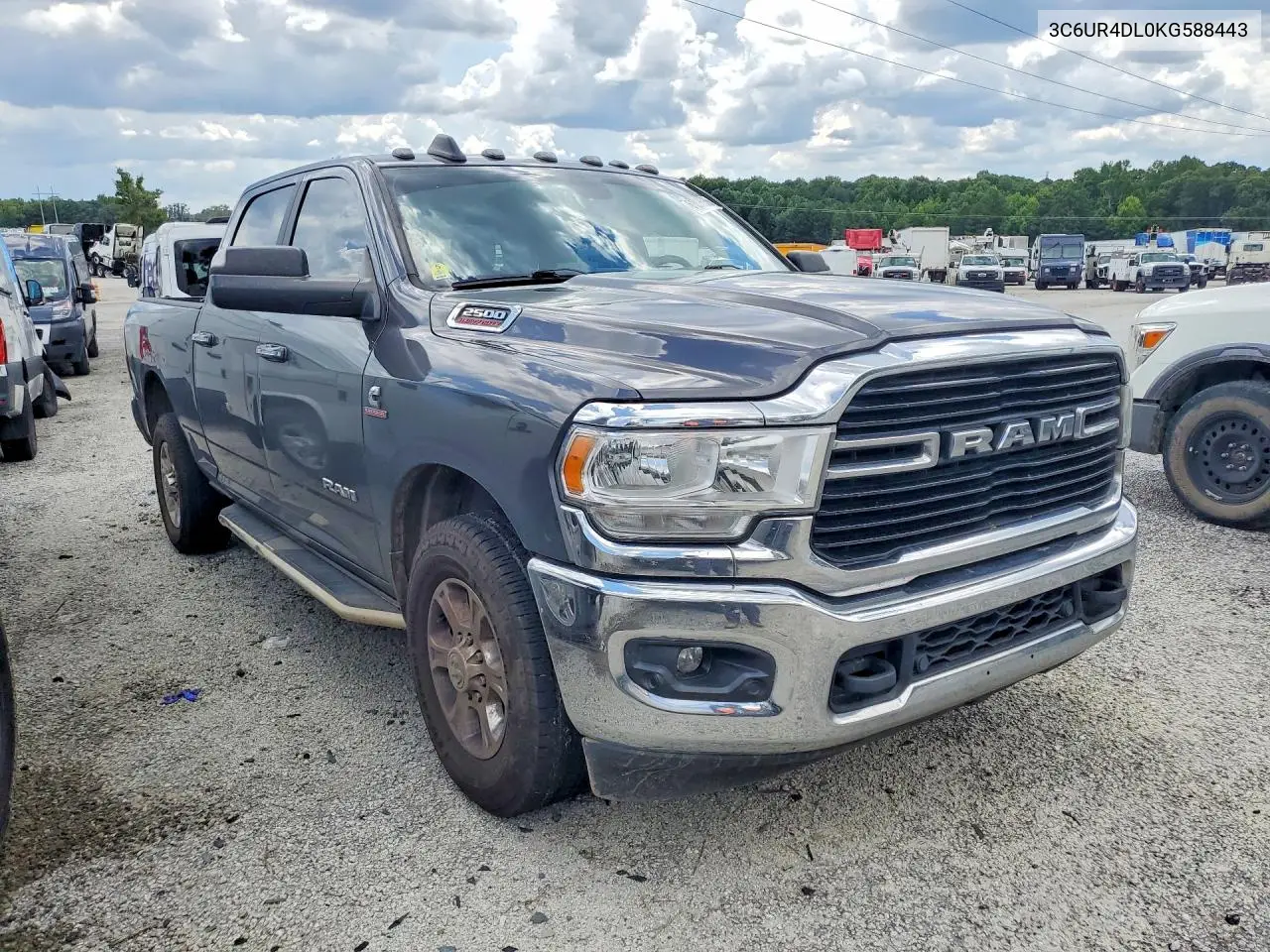 2019 Ram 2500 Big Horn VIN: 3C6UR4DL0KG588443 Lot: 61098866