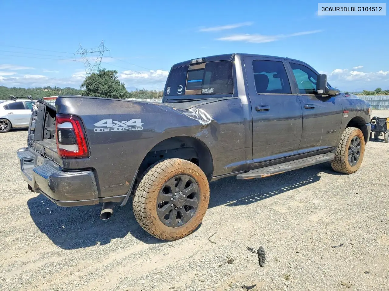 2020 Ram 2500 Big Horn VIN: 3C6UR5DL8LG104512 Lot: 58980496