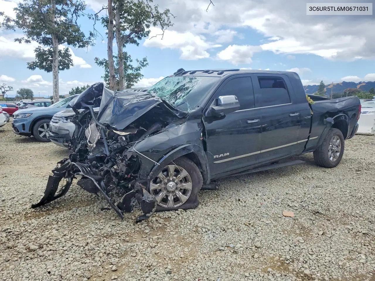 2021 Ram 2500 Limited VIN: 3C6UR5TL6MG671031 Lot: 51922406