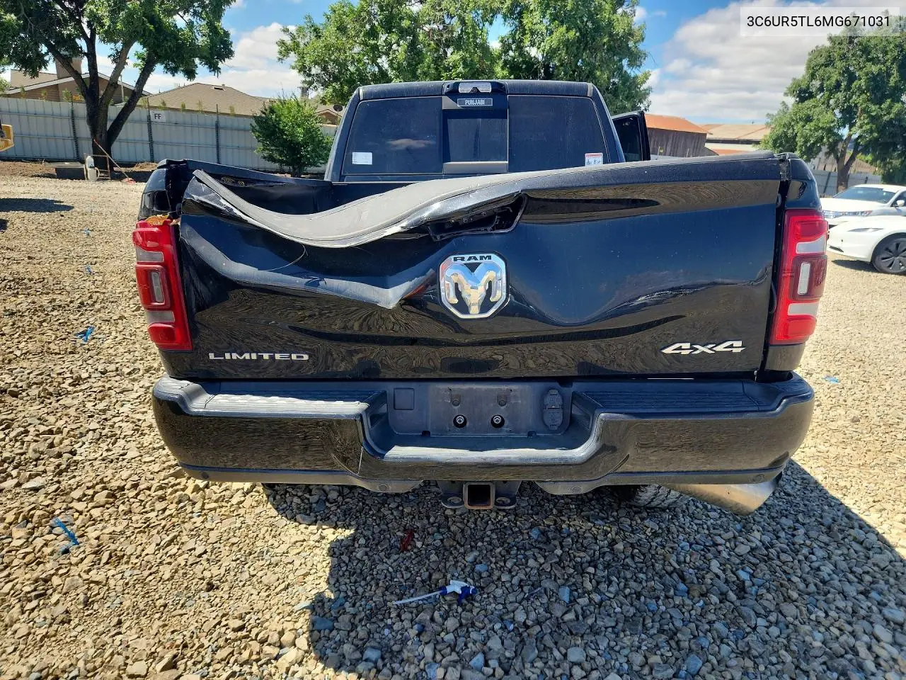 2021 Ram 2500 Limited VIN: 3C6UR5TL6MG671031 Lot: 51922406
