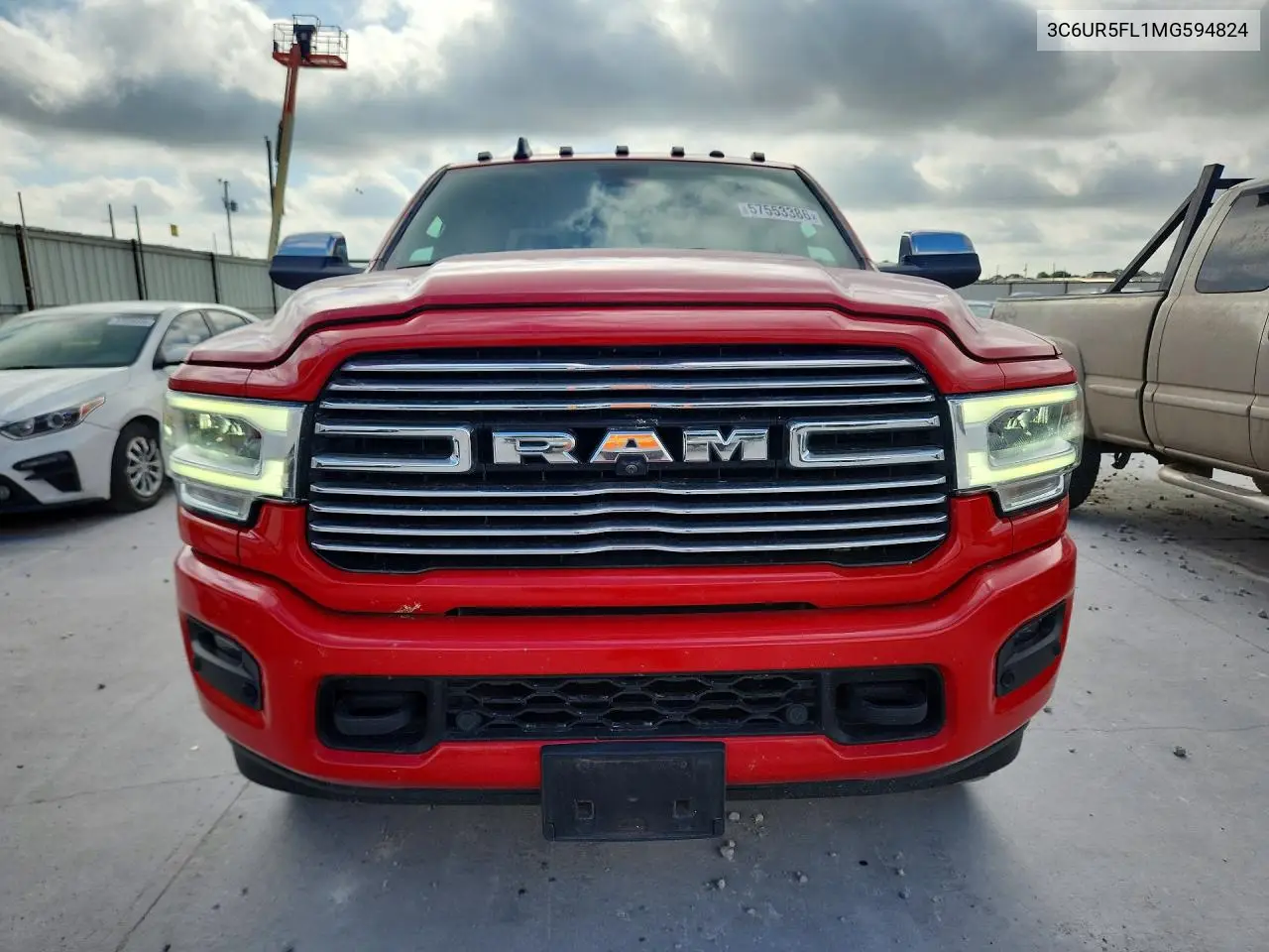 2021 Ram 2500 Laramie VIN: 3C6UR5FL1MG594824 Lot: 57553386