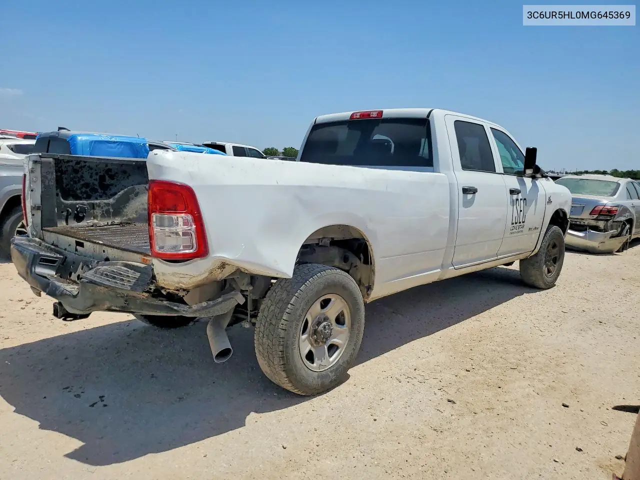 2021 Ram 2500 Tradesman VIN: 3C6UR5HL0MG645369 Lot: 60194966