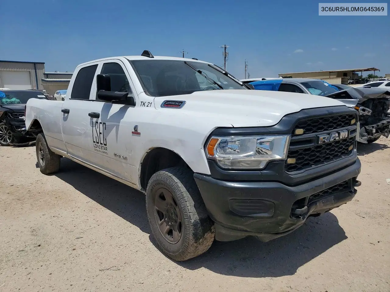 2021 Ram 2500 Tradesman VIN: 3C6UR5HL0MG645369 Lot: 60194966