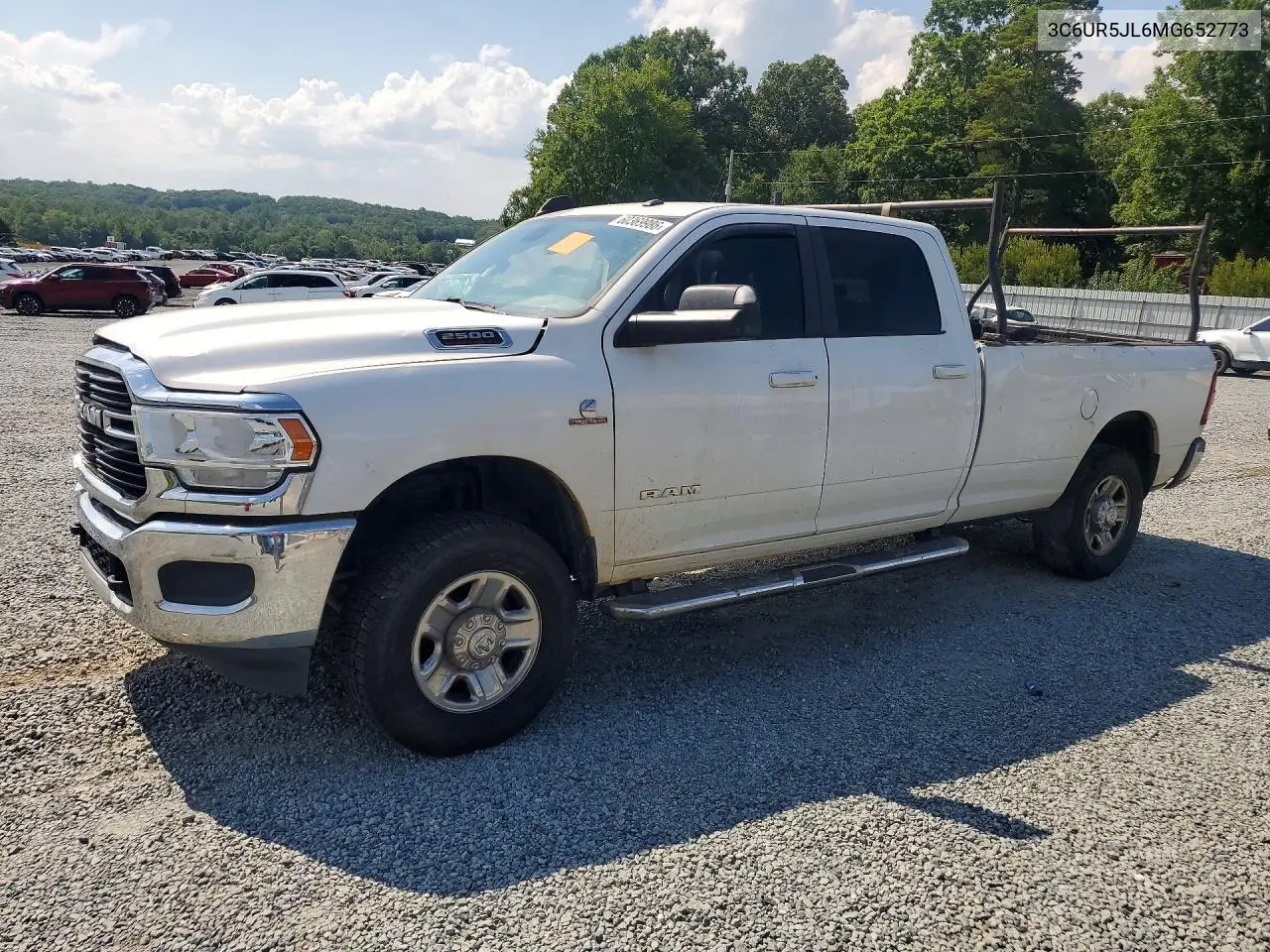 2021 Ram 2500 Big Horn VIN: 3C6UR5JL6MG652773 Lot: 60369986