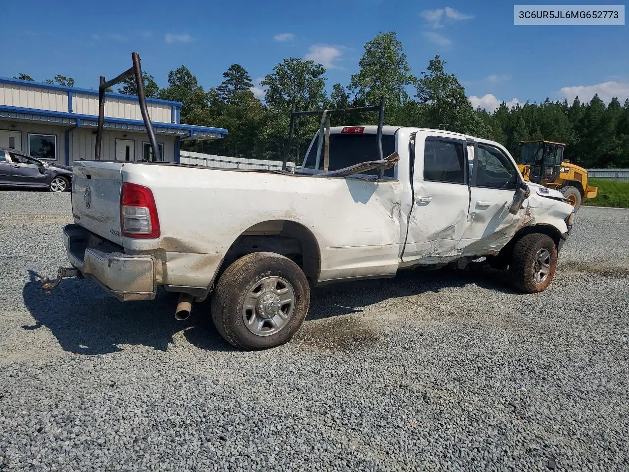 2021 Ram 2500 Big Horn VIN: 3C6UR5JL6MG652773 Lot: 60369986