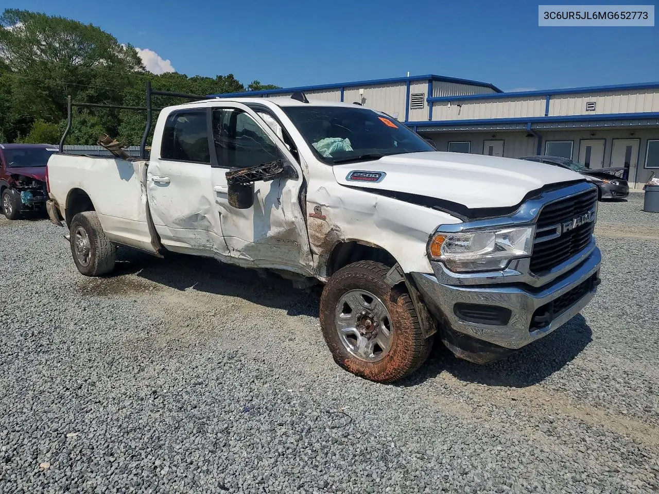 2021 Ram 2500 Big Horn VIN: 3C6UR5JL6MG652773 Lot: 60369986