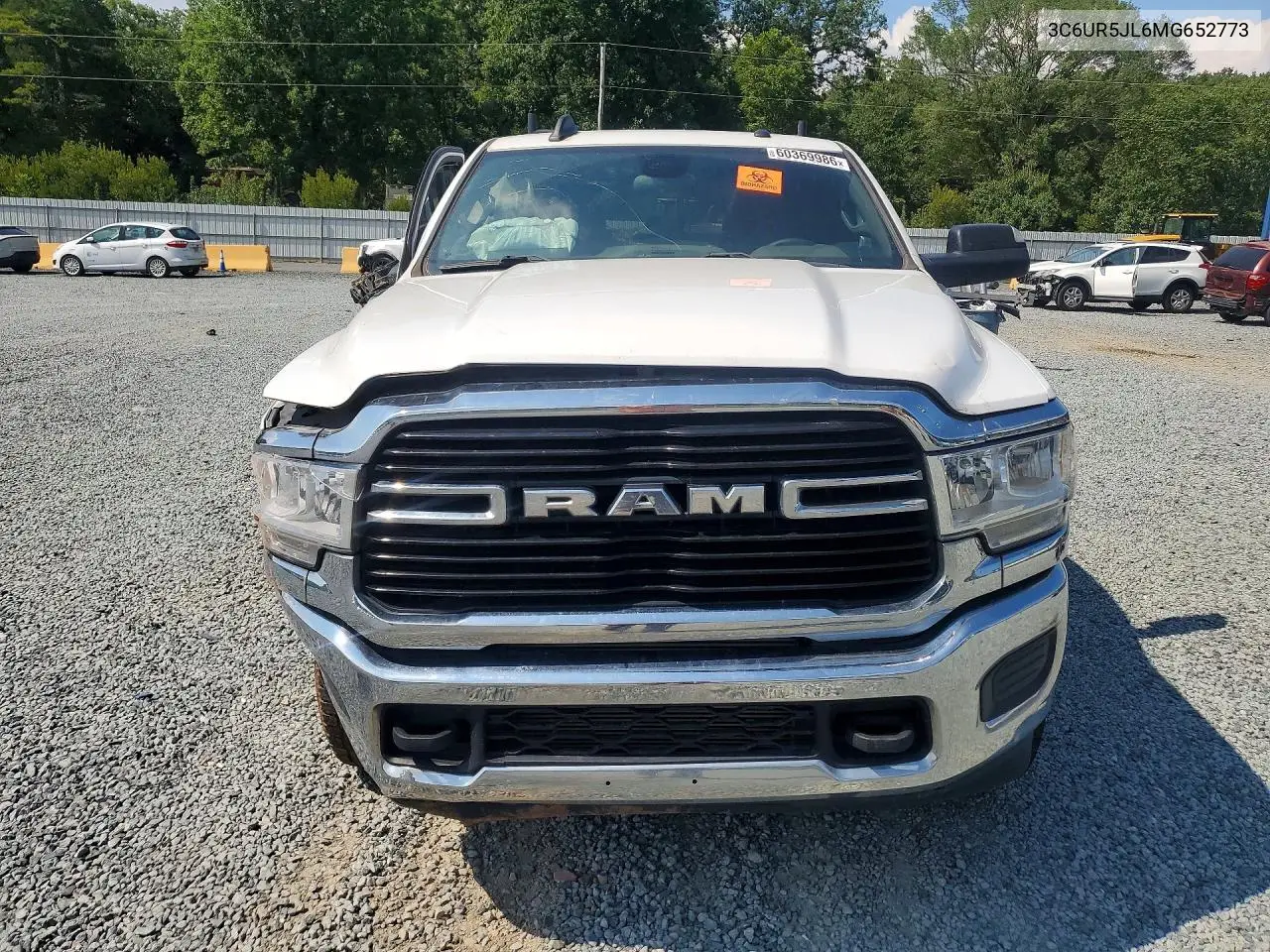 2021 Ram 2500 Big Horn VIN: 3C6UR5JL6MG652773 Lot: 60369986