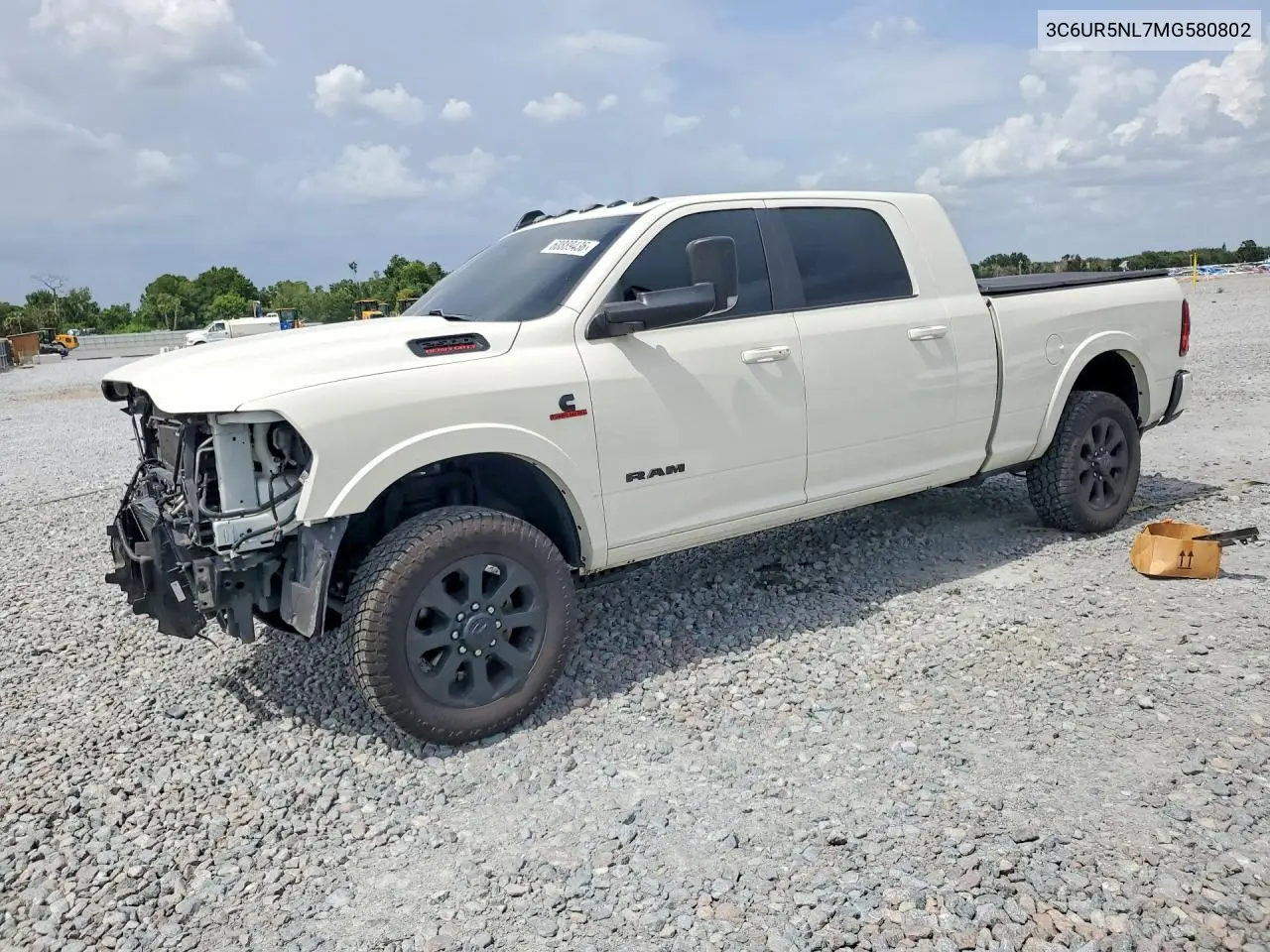 2021 Ram 2500 Laramie VIN: 3C6UR5NL7MG580802 Lot: 60889436