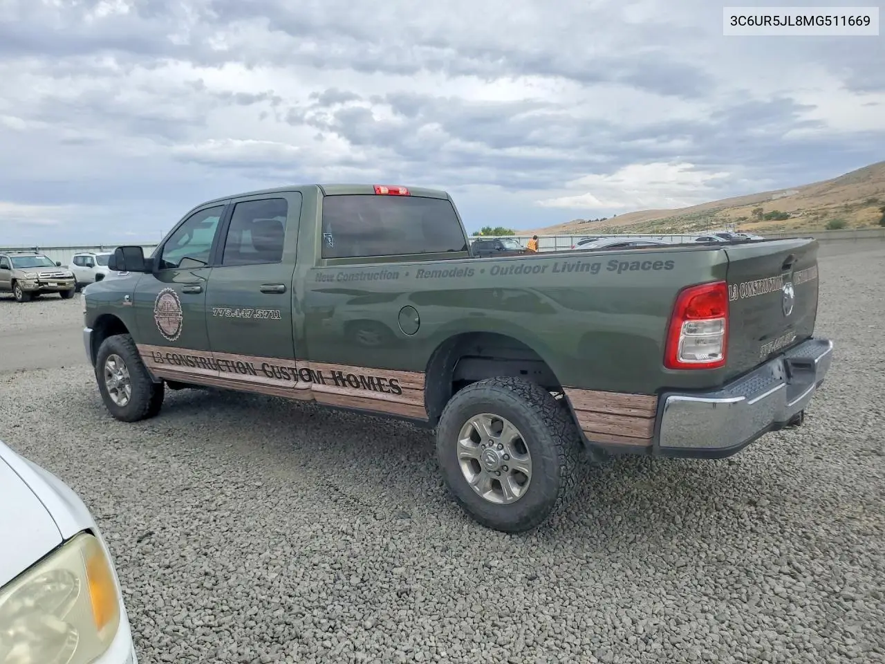 2021 Ram 2500 Big Horn VIN: 3C6UR5JL8MG511669 Lot: 60927296