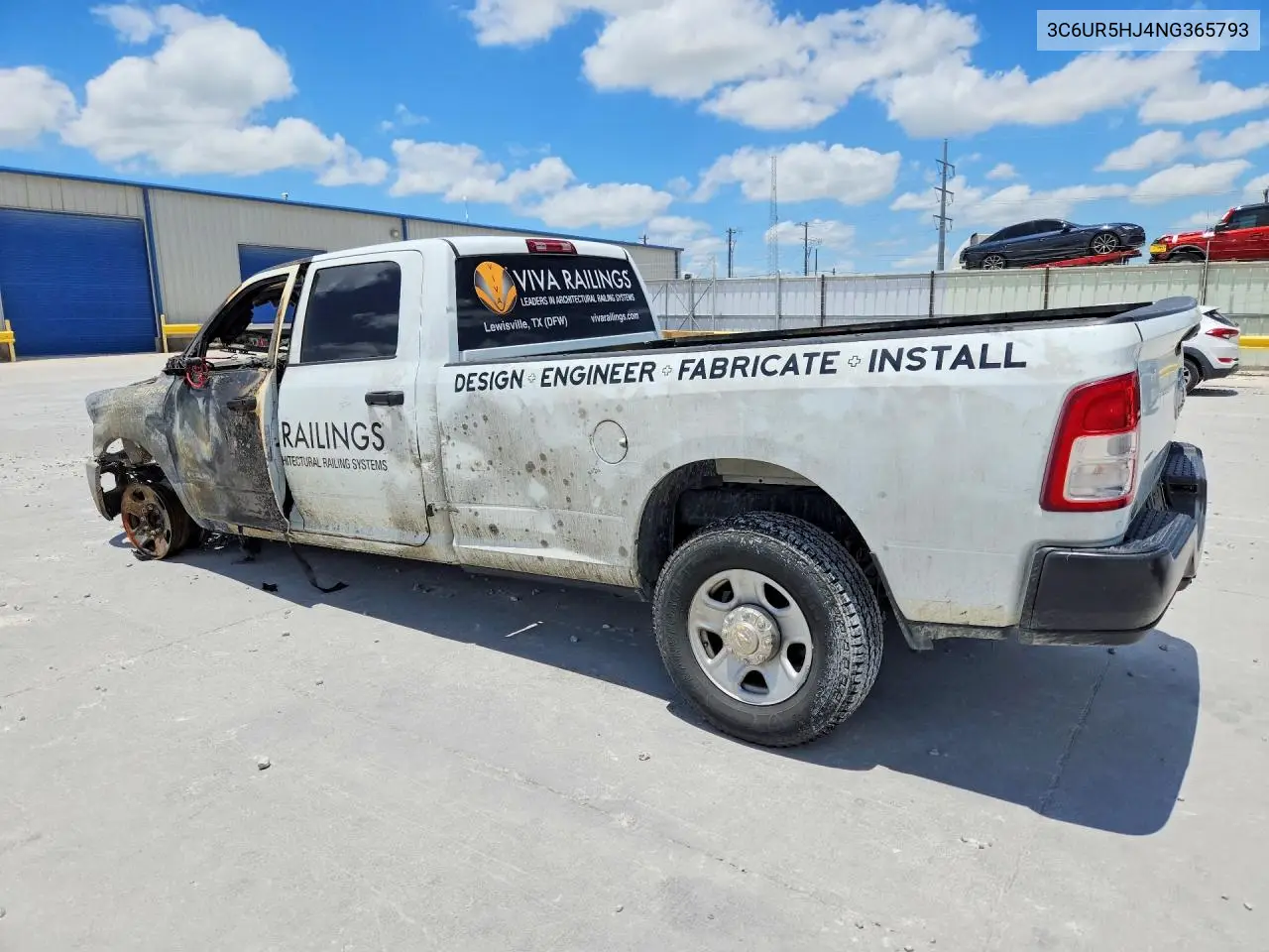 2022 Ram 2500 Tradesman VIN: 3C6UR5HJ4NG365793 Lot: 55136976