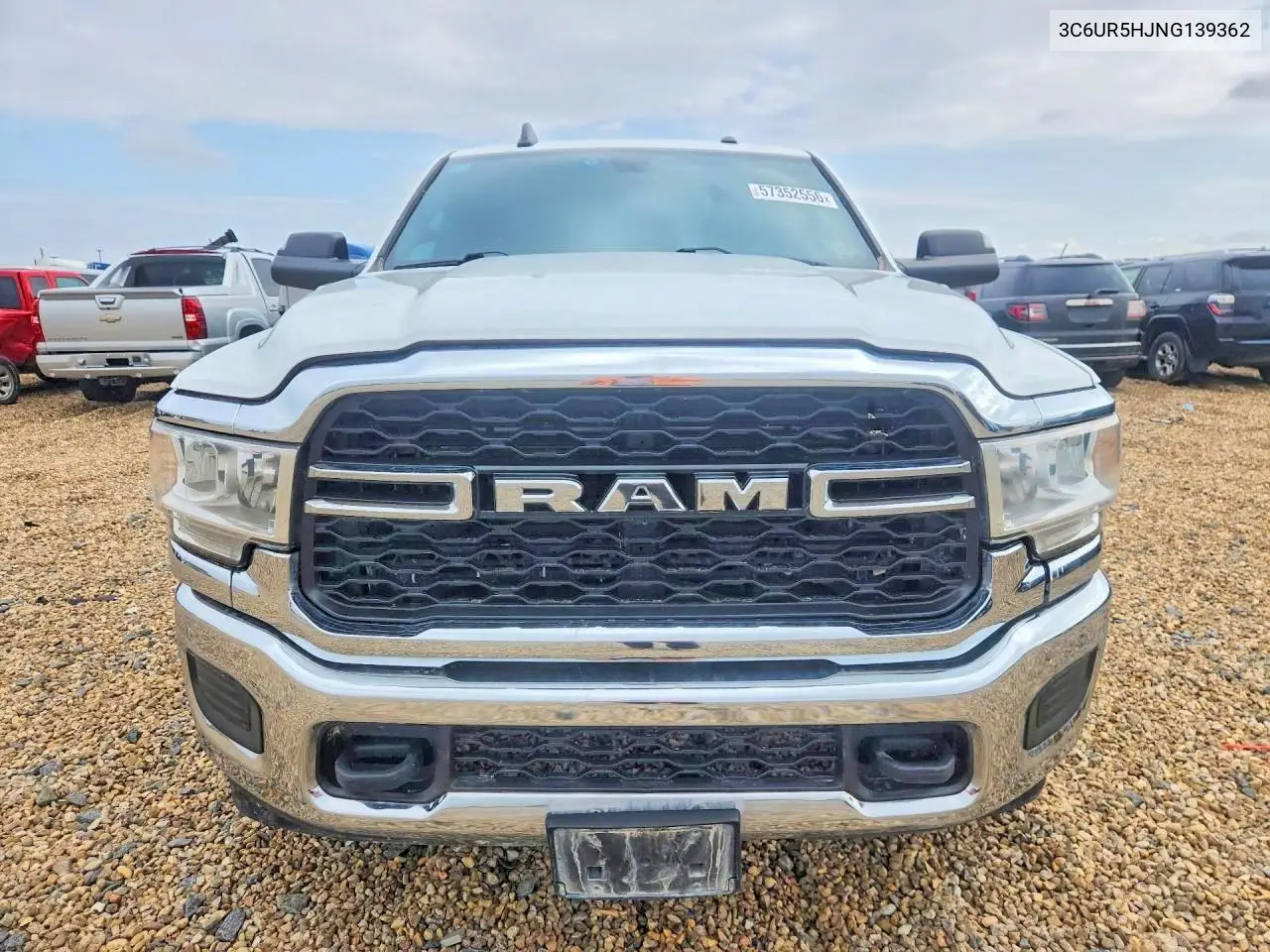 2022 Ram 2500 St VIN: 3C6UR5HJNG139362 Lot: 57319786