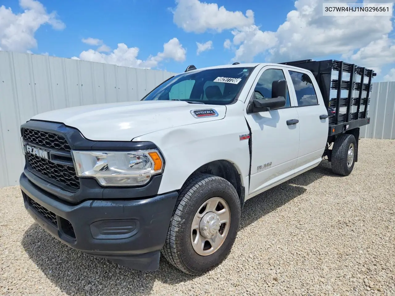 2022 Ram 2500 Tradesman VIN: 3C7WR4HJ1NG296561 Lot: 59297726