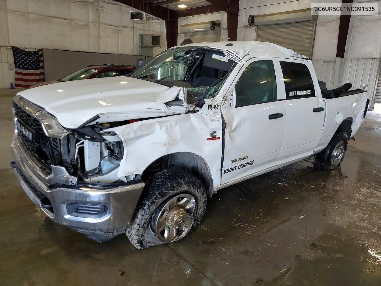 2022 Ram 2500 Tradesman VIN: 3C6UR5CL1NG391535 Lot: 59856806