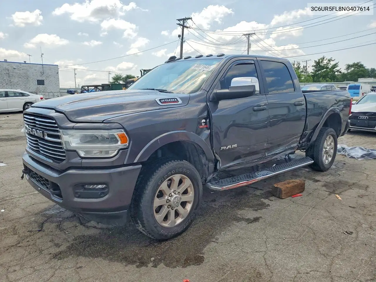 2022 Ram 2500 Laramie VIN: 3C6UR5FL8NG407614 Lot: 60071646