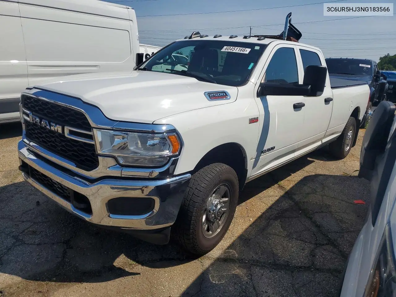 2022 Ram 2500 Tradesman VIN: 3C6UR5HJ3NG183566 Lot: 60451166