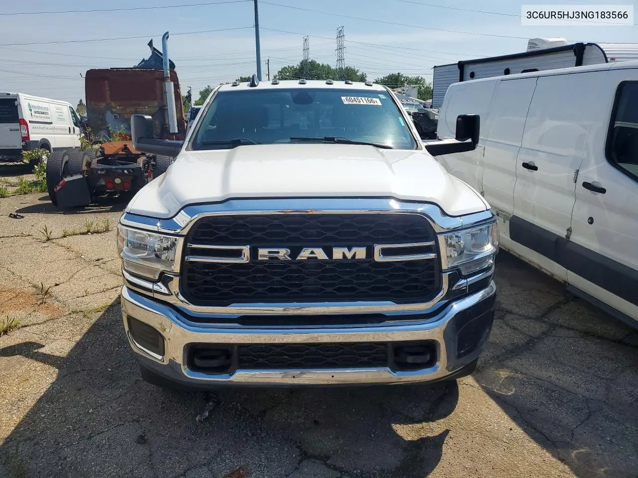 2022 Ram 2500 Tradesman VIN: 3C6UR5HJ3NG183566 Lot: 60451166