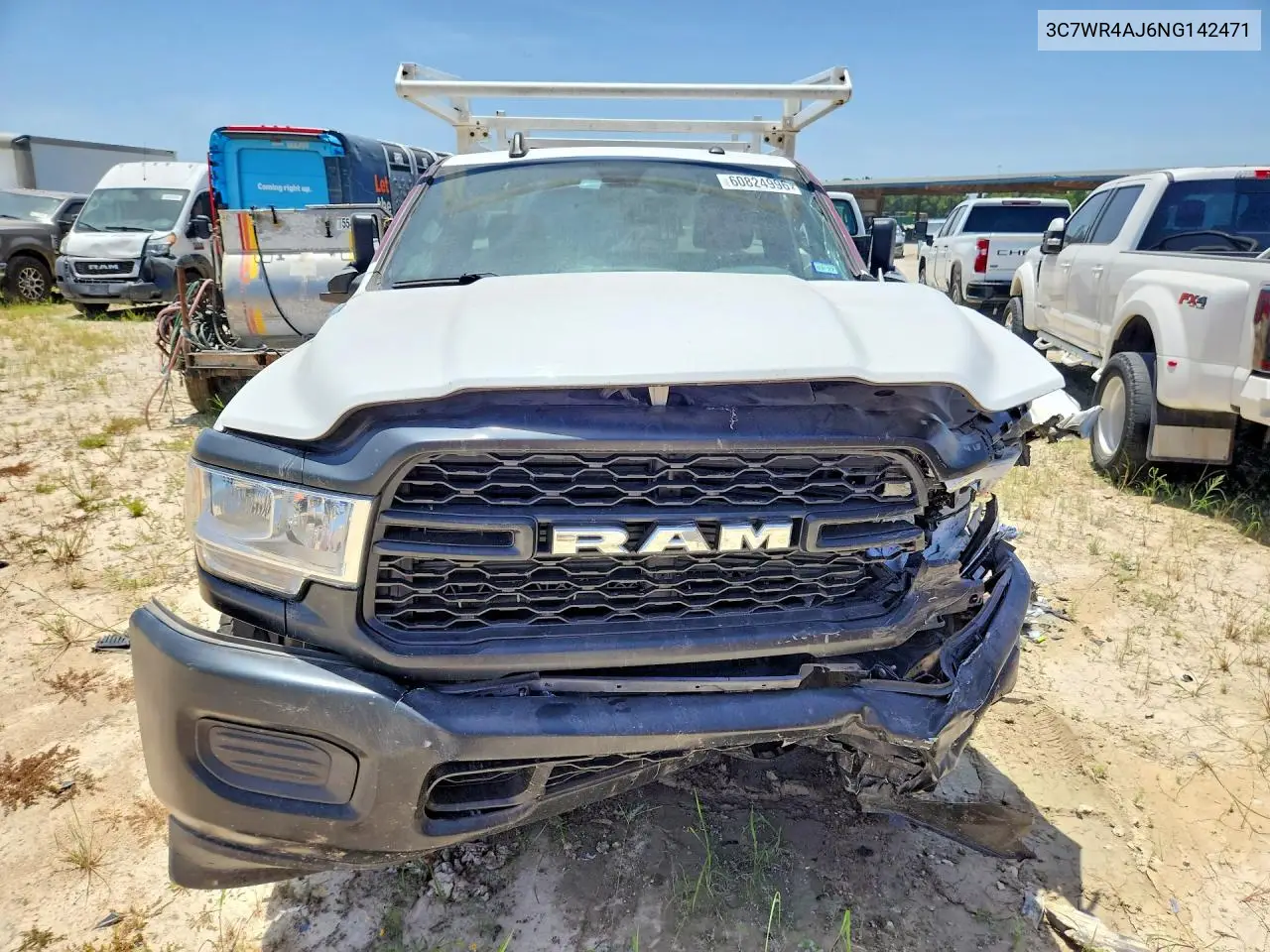 2022 Ram 2500 Tradesman VIN: 3C7WR4AJ6NG142471 Lot: 60824996