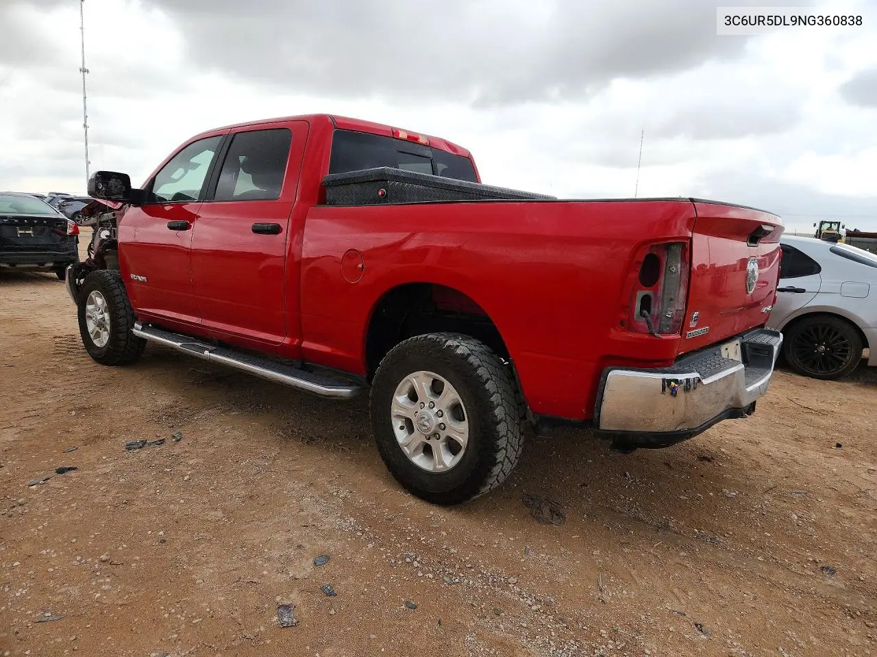 2022 Ram 2500 Big Horn/Lone Star VIN: 3C6UR5DL9NG360838 Lot: 61141076