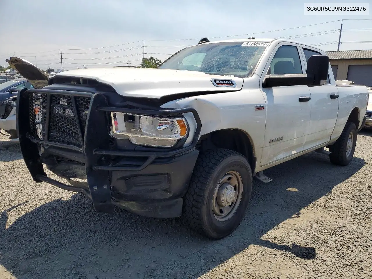2022 Ram 2500 Tradesman VIN: 3C6UR5CJ9NG322476 Lot: 61168596