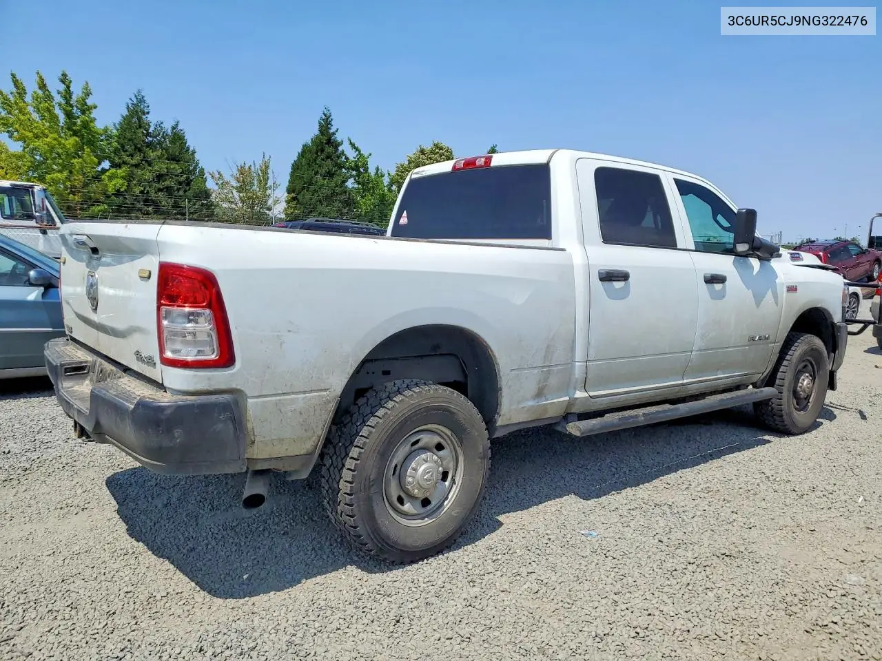 2022 Ram 2500 Tradesman VIN: 3C6UR5CJ9NG322476 Lot: 61168596
