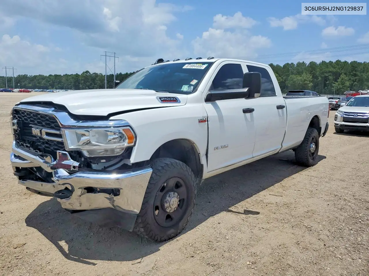 2022 Ram 2500 Tradesman VIN: 3C6UR5HJ2NG129837 Lot: 61884406