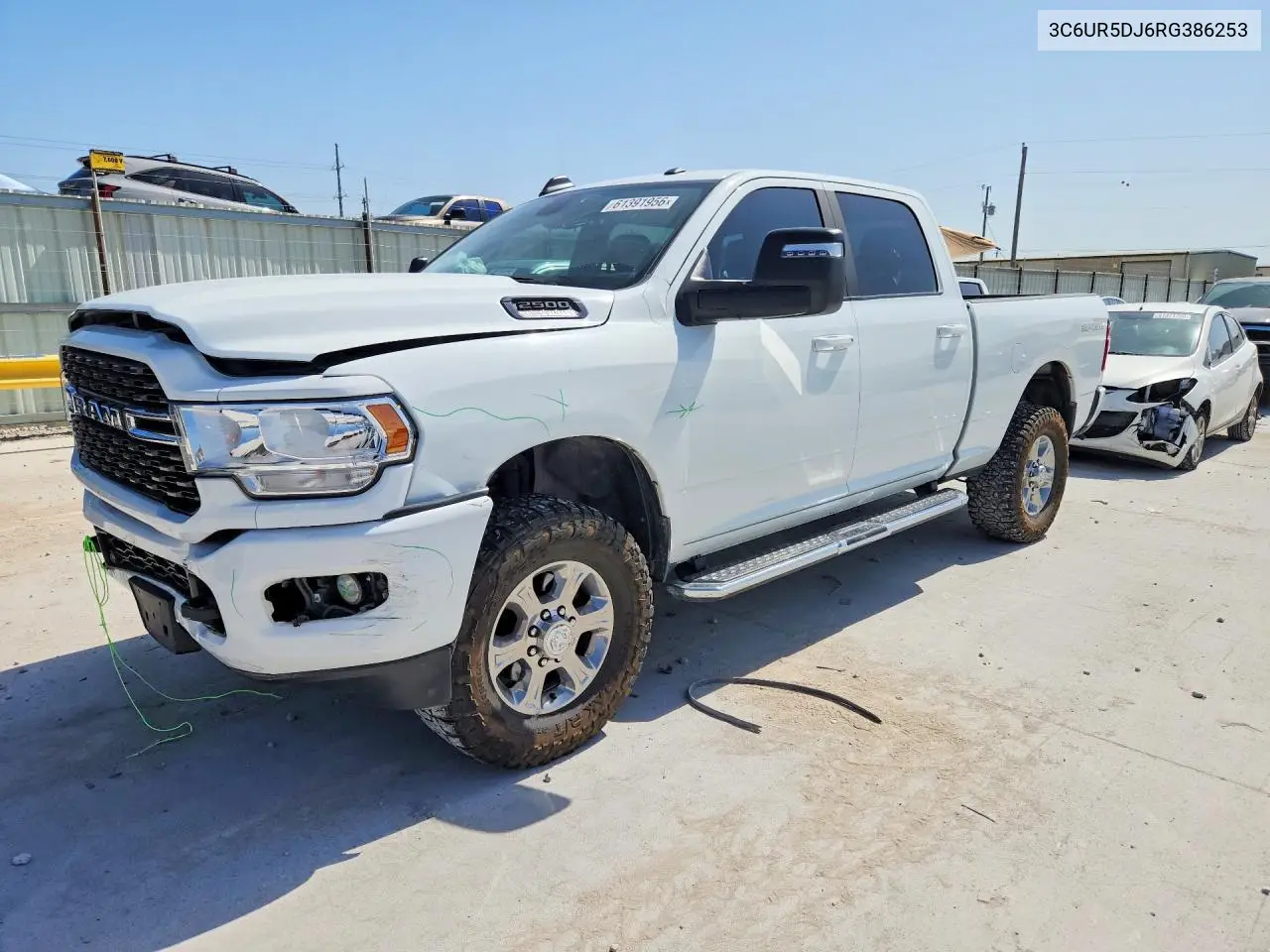 2024 Ram 2500 Big Horn VIN: 3C6UR5DJ6RG386253 Lot: 61391956