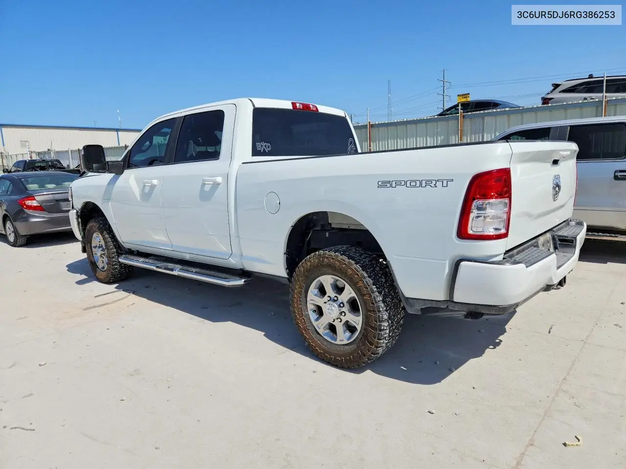 2024 Ram 2500 Big Horn VIN: 3C6UR5DJ6RG386253 Lot: 61391956