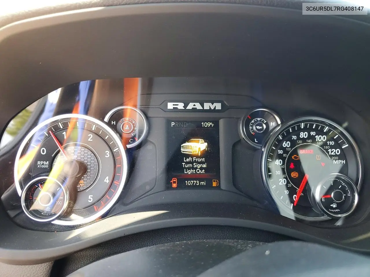 2024 Ram 2500 Big Horn VIN: 3C6UR5DL7RG408147 Lot: 62135246
