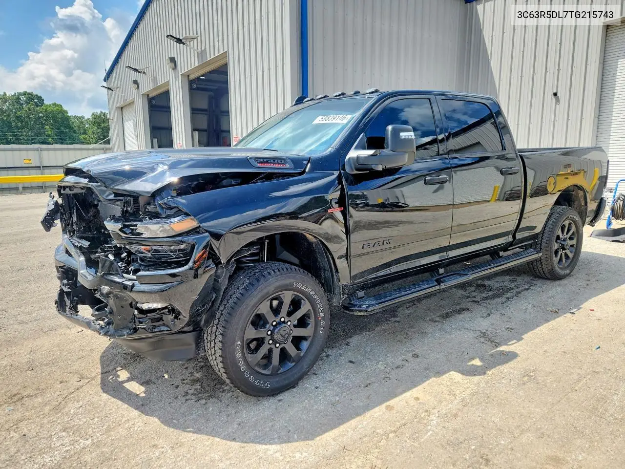 2026 Ram 2500 Big Horn VIN: 3C63R5DL7TG215743 Lot: 59839146