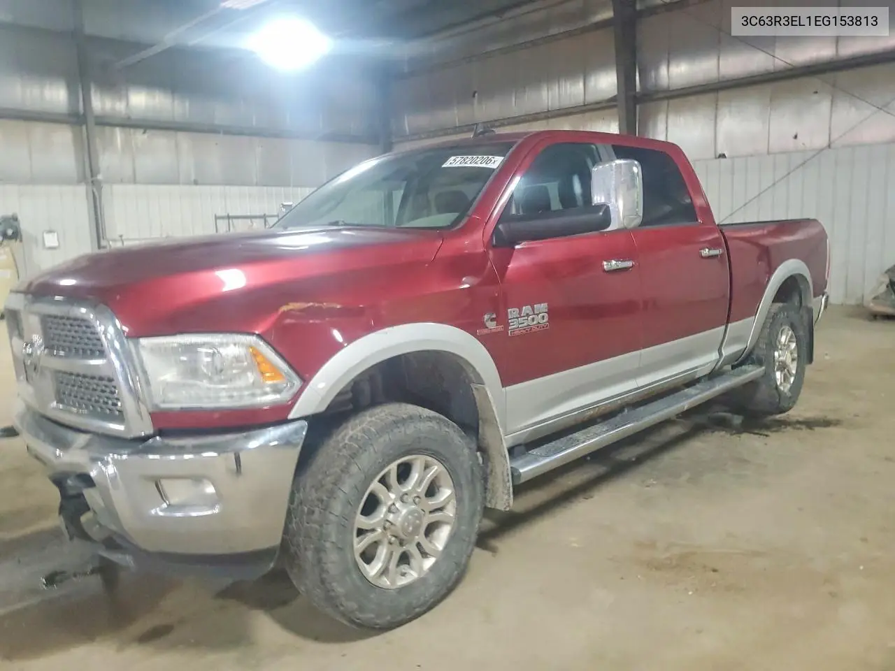 2014 Ram 3500 Laramie VIN: 3C63R3EL1EG153813 Lot: 57820206