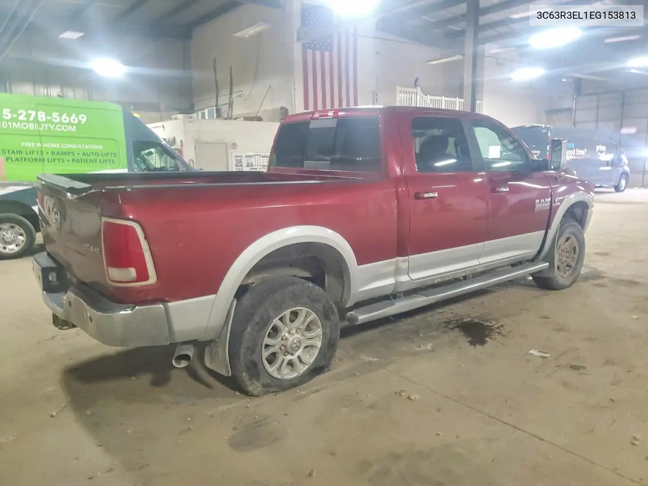 2014 Ram 3500 Laramie VIN: 3C63R3EL1EG153813 Lot: 57820206