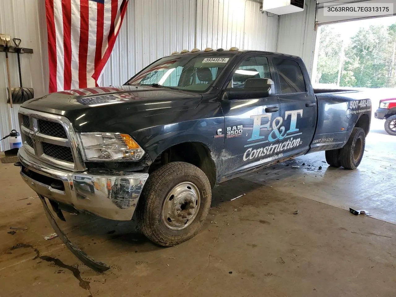 2014 Ram 3500 St VIN: 3C63RRGL7EG313175 Lot: 59343576