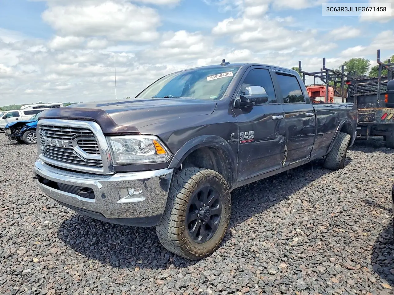 2015 Ram 3500 Laramie VIN: 3C63R3JL1FG671458 Lot: 55950436