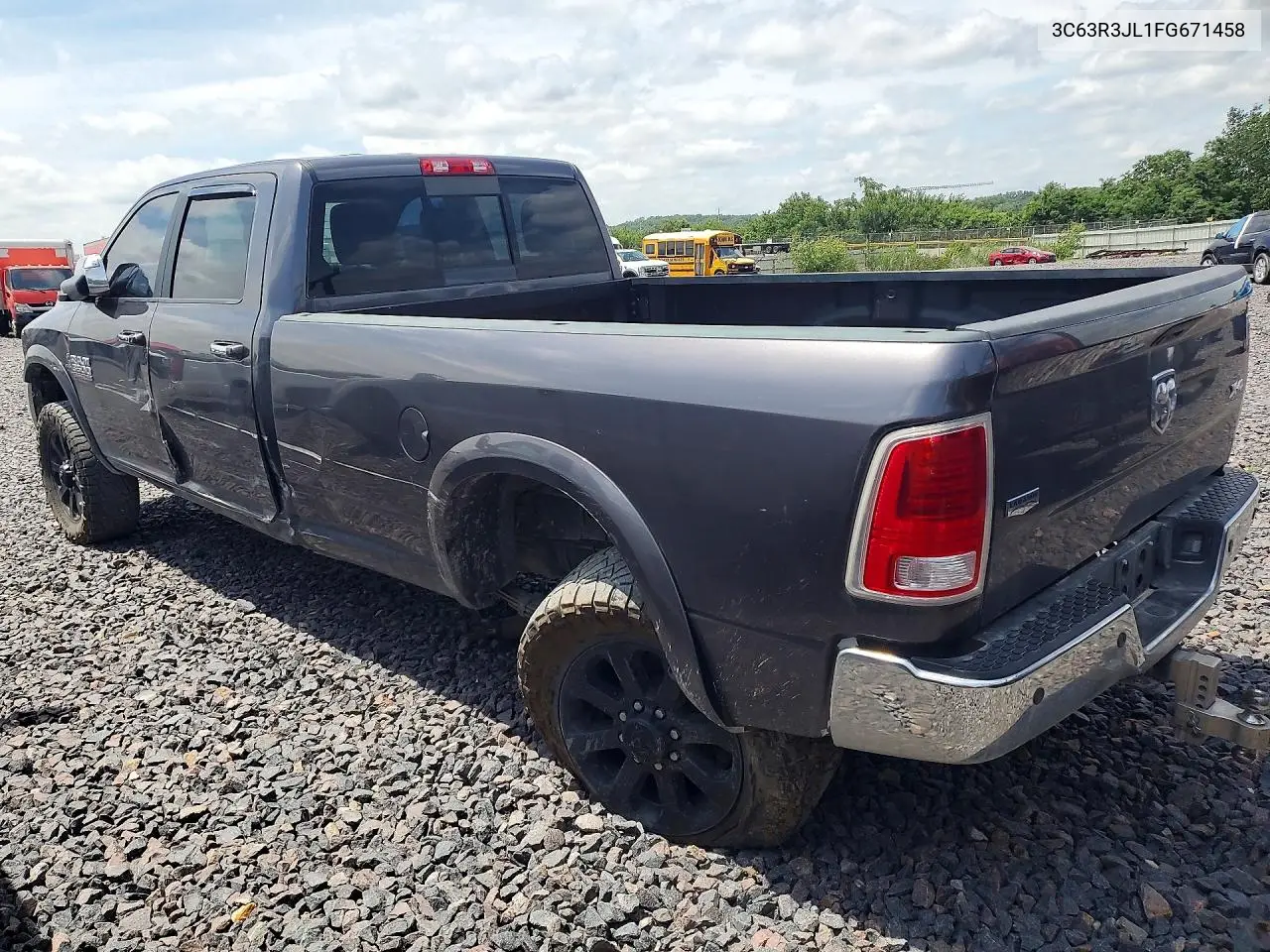 2015 Ram 3500 Laramie VIN: 3C63R3JL1FG671458 Lot: 55950436