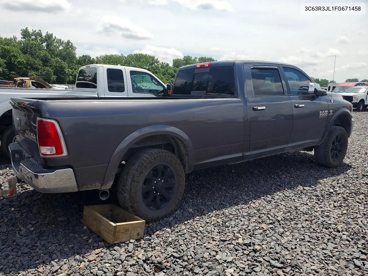 2015 Ram 3500 Laramie VIN: 3C63R3JL1FG671458 Lot: 55950436