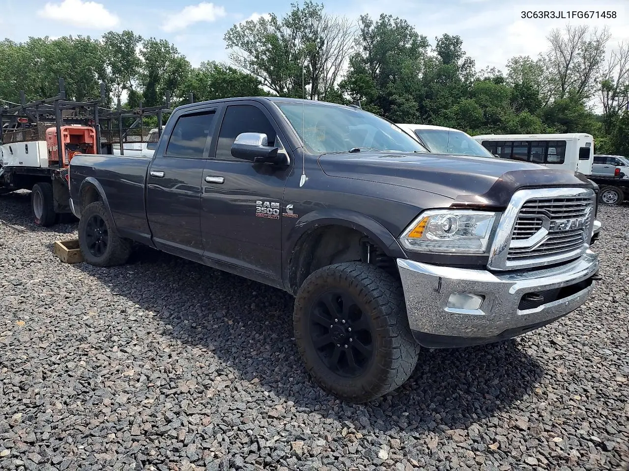 2015 Ram 3500 Laramie VIN: 3C63R3JL1FG671458 Lot: 55950436